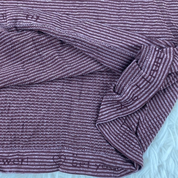 Lululemon Run: Swiftly Tech Tank Tonka Stripe Heathered Bordeaux Drama Bordeaux - Picture 3 of 4